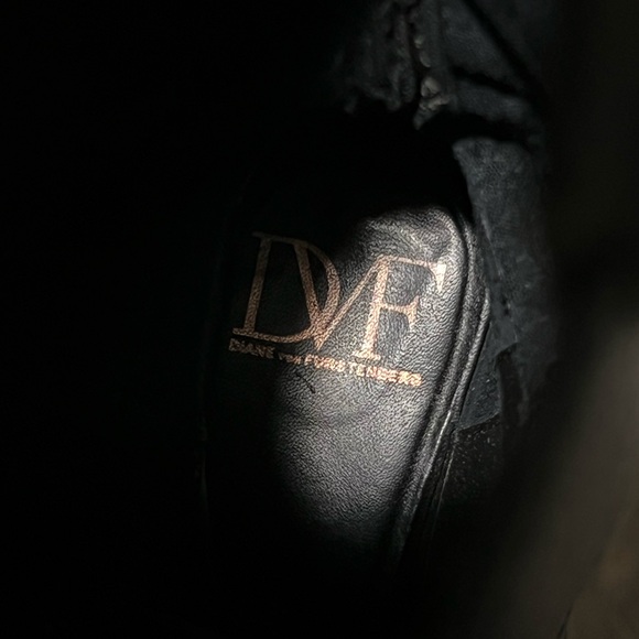 DVF Leather Moto Boots Diane Von Furstenberg - Picture 8 of 9